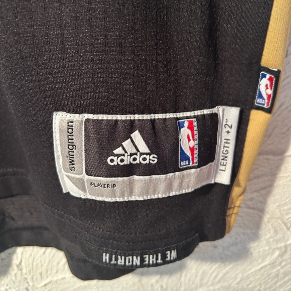 NBA Toronto Raptors Black & Gold DeMarre Carroll Adidas Jersey Men’s Large - Picture 4 of 5